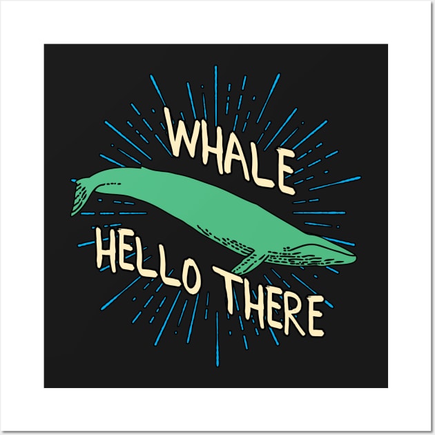 Whale Hello There! Wall Art by chimpcountry